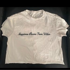 Cute white crop top!